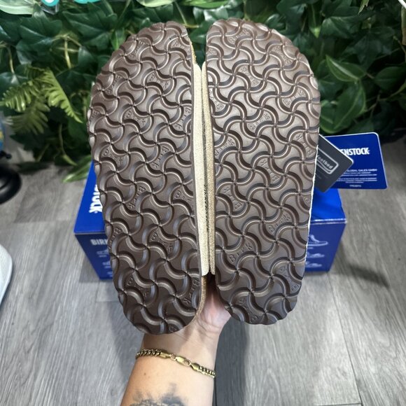 BIRKENSTOCK Arizona Suede Soft Footbed Regular  Sandals Taupe New 45 M 12 main image 5